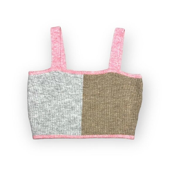 Anthropologie Saturday Sunday Faux Mohair Cropped Strap Sleeveless Top - Small - Picture 1 of 4